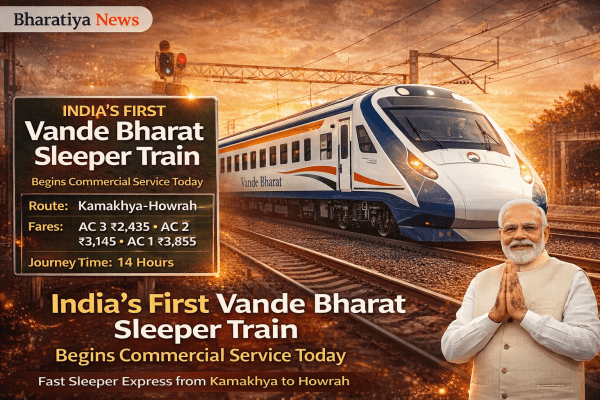 India’s First Vande Bharat Sleeper Train Begins Commercial Service Today