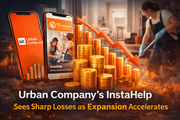 Urban Company’s recently launched quick-services platform, InstaHelp, reported a significant rise in losses during the December quarter