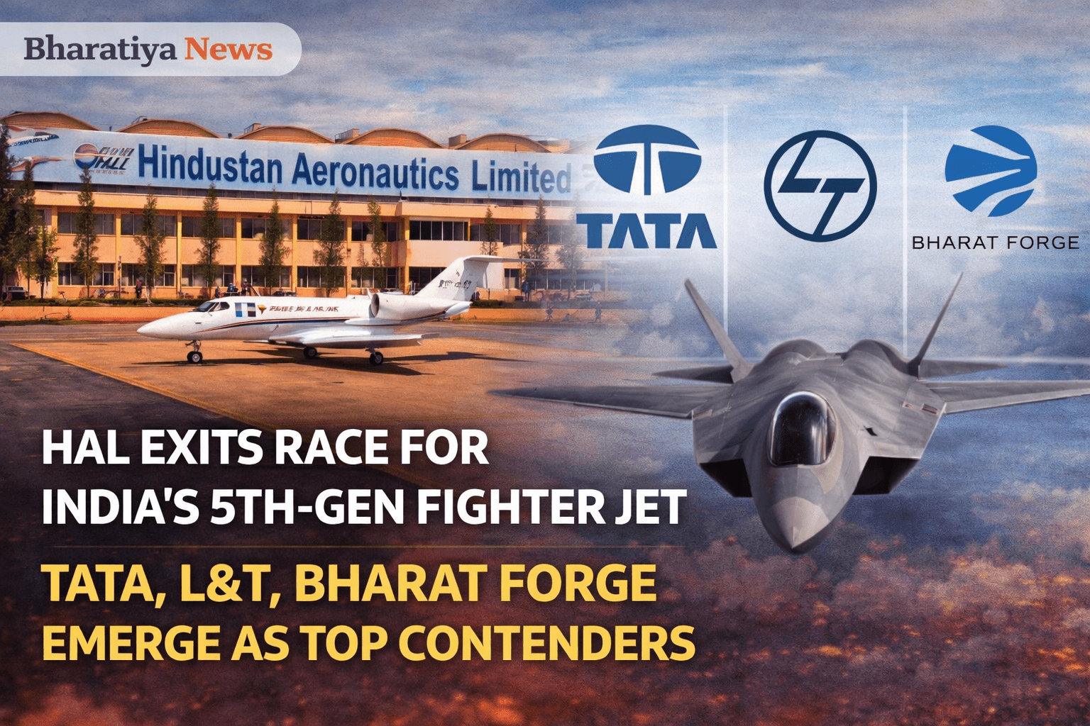 HAL Exits India’s 5th-Generation Fighter Jet Race, Private Players Move Ahead