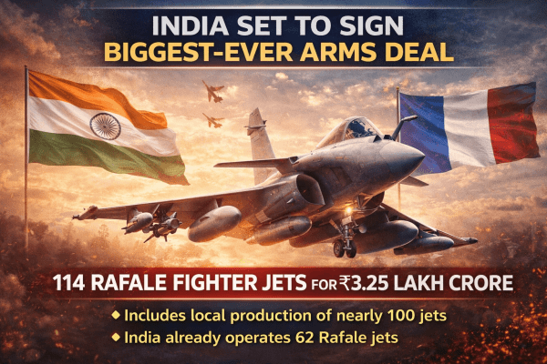 India Set to Sign Biggest-Ever Arms Deal: 114 Rafale Fighter Jets for ₹3.25 Lakh Crore