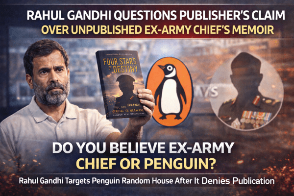 Rahul Gandhi Questions Publisher’s Claim in Ex-Army Chief Naravane Book Row