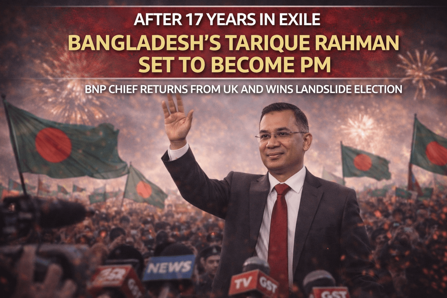 Tarique Rahman Set to Lead Bangladesh After Landslide Victory, Returning From 17-Year Exile