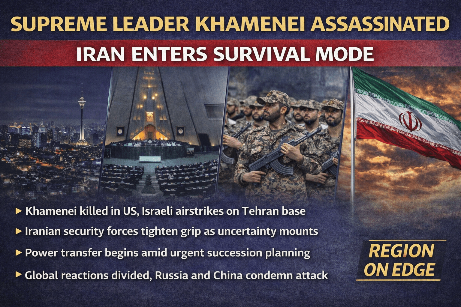 Iran Enters Survival Mode After Assassination of Supreme Leader Ayatollah Ali Khamenei
