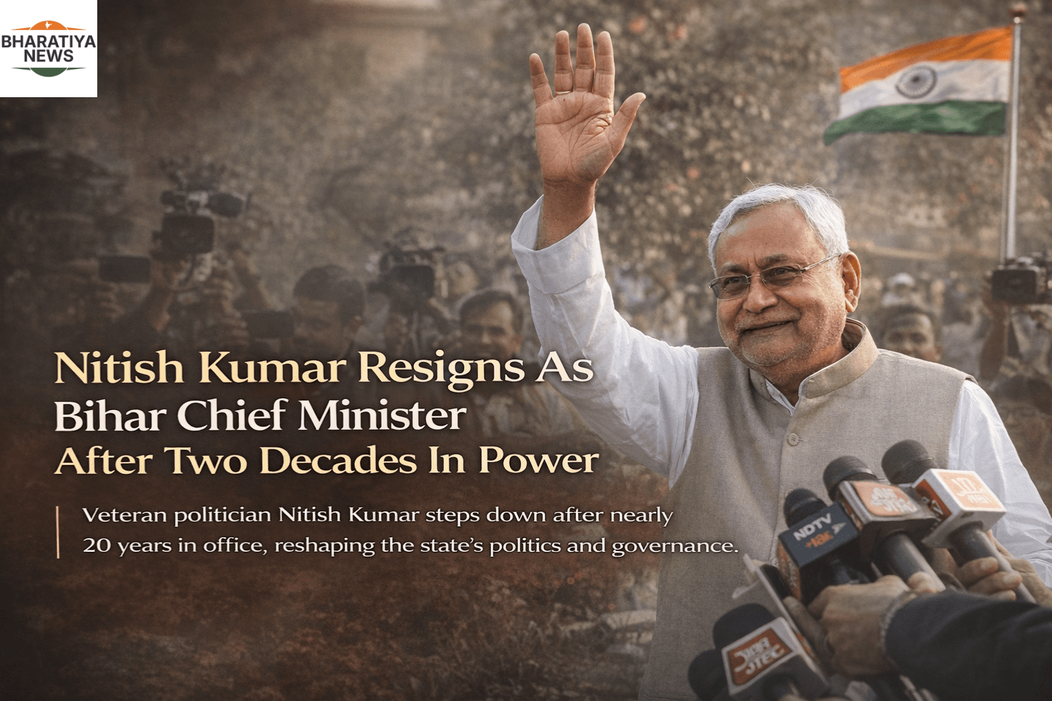 Nitish Kumar Resigns As Bihar Chief Minister After Two Decades In Power